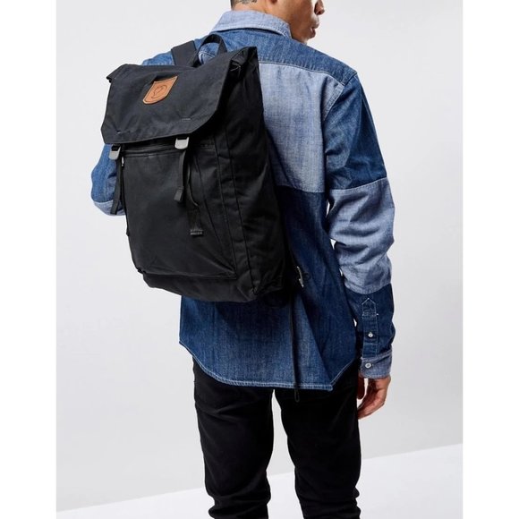 Fjallraven Foldsack No. 1 Backpack in Black